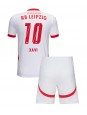 RB Leipzig Xavi Simons #10 Heimtrikotsatz für Kinder 2024-25 Kurzarm (+ Kurze Hosen)